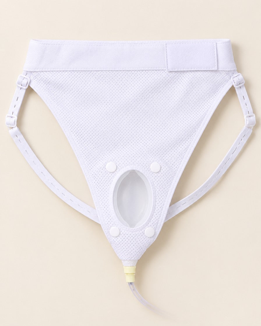 Quietdry cotton and mesh brief laid flat, studio