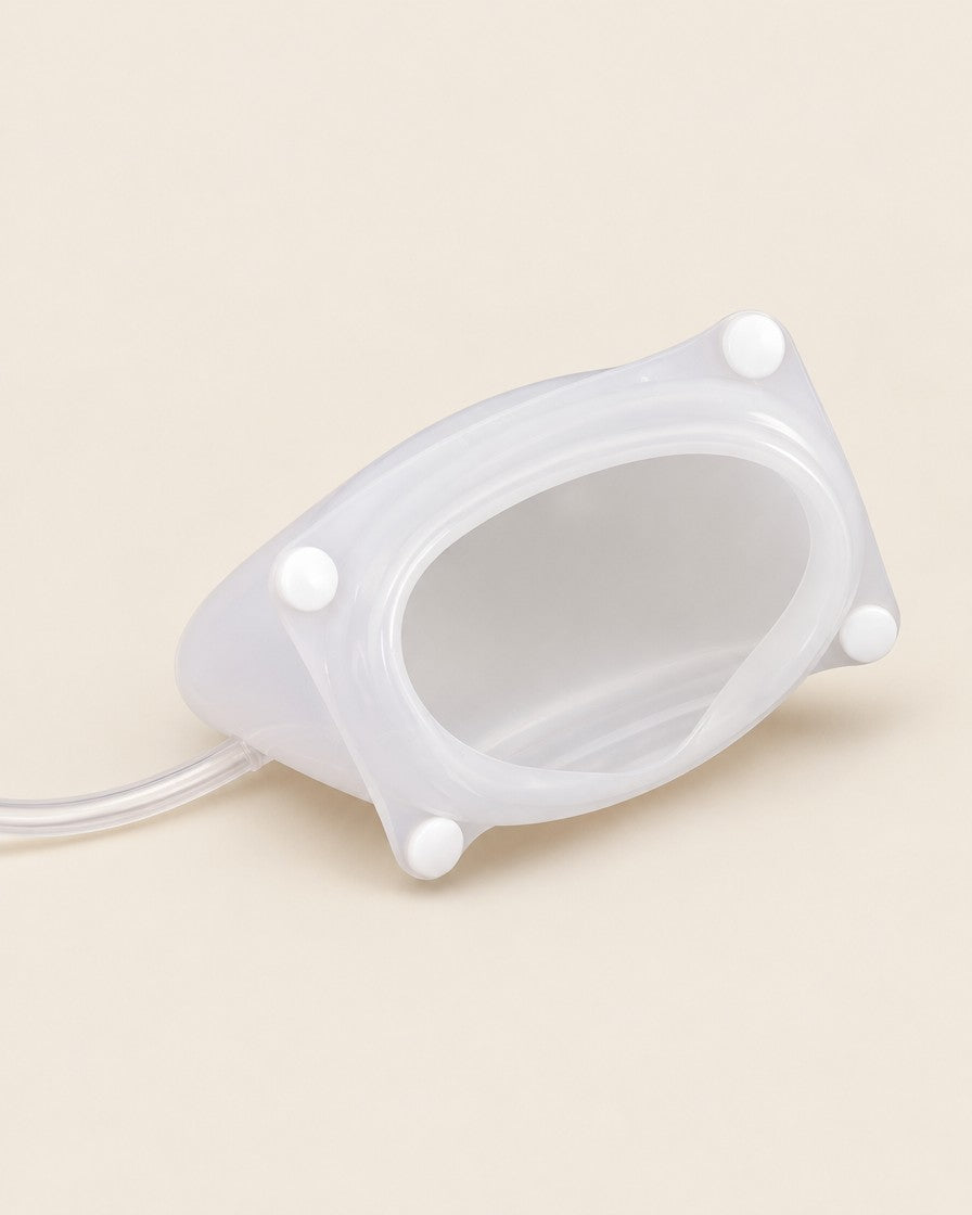 Quietdry Night System Men (retracted fit): shorter silicone cup